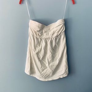 Strapless AE white tank